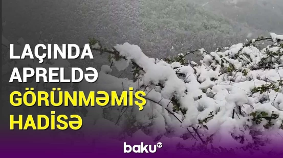 Laçın-Şuşa yolundan qeyri-adi görüntülər | Aprel ayında qış mənzərəsi