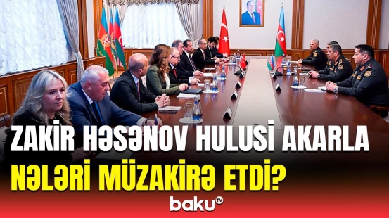 Zakir Həsənov Hulusi Akarın rəhbərlik etdiyi nümayəndə heyəti ilə görüşdü