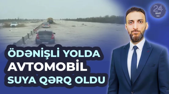 Güclü yağışlar Bakı-Quba yolunda ciddi fəsadlara səbəb oldu