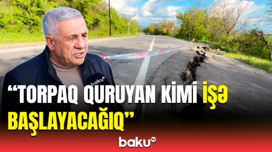 Güclü yağış Ağsu dolaylarında bir sıra fəsadlara yol açdı