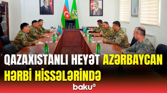 Qazaxıstanlı hərbçilər Azərbaycan komandolarının kəşfiyyat cığırında fəaliyyətlərini izlədilər