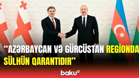Mixeil Kavelaşvilinin ilk rəsmi səfəri Azərbaycana olub