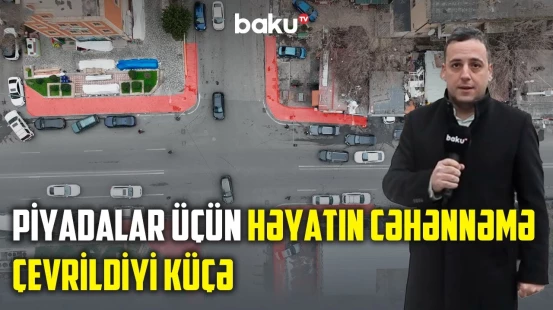 Bakıda piyada təhlükəsizliyinin unudulduğu küçə | Niyə səki yoxdur? - NECƏ OLMALIDIR?
