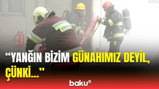 Həyatım o sexdə idi... | Yanğında ziyançəkən sahibkar göz yaşlarını saxlaya bilmədi