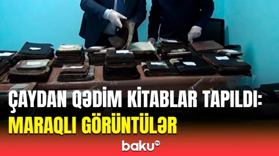 Kitablar görün nəyə görə çaya atılıbmış | Kitabları tapan şəxs danışdı