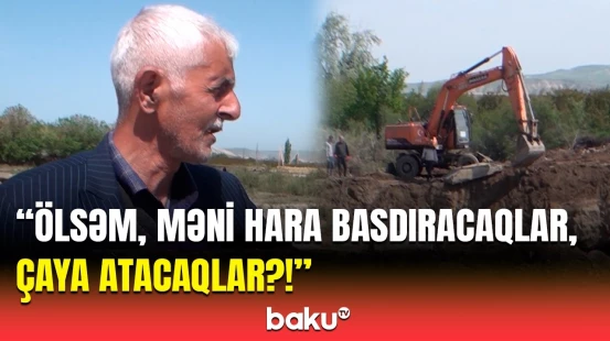 Uşaqlar məktəbə gedə bilmir... | Hacıqabuldakı sel yolu uçurdu, sakinlər pis vəziyyətdə qaldı