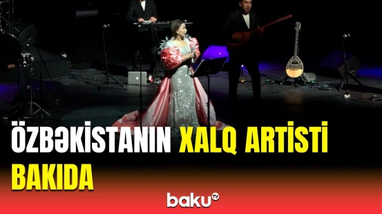 Özbəkistanlı müğənni Yulduz Usmanova Bakıda konsert verib