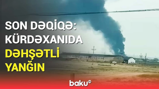 Kürdəxanıda yanğın olan ərazidən anbaan görüntülər