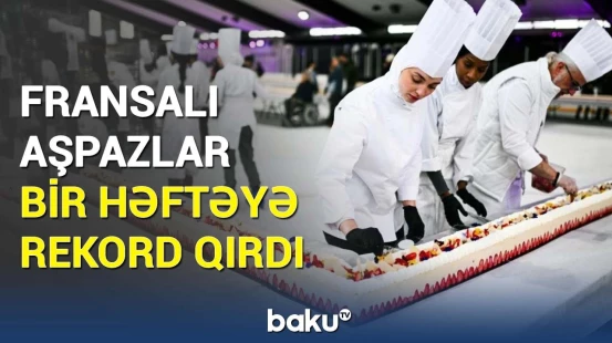 Dünyanın ən uzun tortu görün necə hazırlandı | Ən çətini isə...