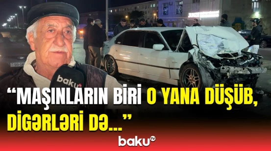 Bir də eşitdim ki... | Sumqayıtdakı zəncirvari qəzada maşınlar tanınmaz hala düşdü