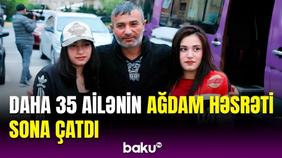 Ağdamın Sarıcalı kəndinə növbəti köç karvanı yola salındı