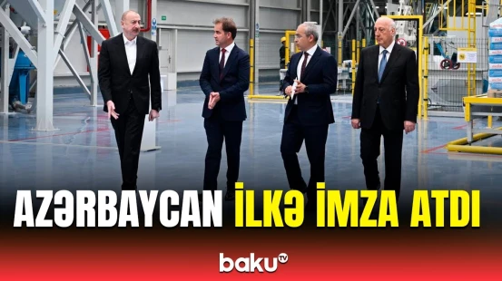 Prezident Sumqayıtda avtomobil istehsalı zavodunun açılışında iştirak edib