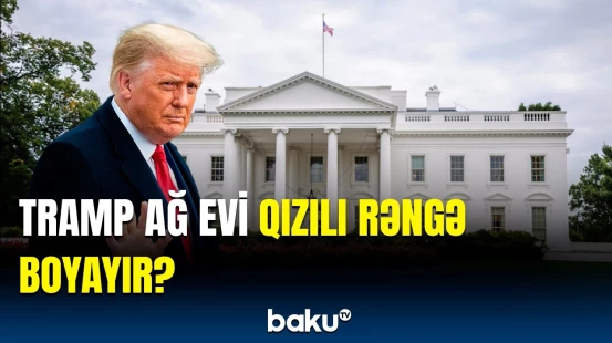 Tramp Ağ Evin interyerini görün necə yeniləyir | “Bunların hamısı qızıldır...”