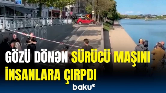 Qorxulu anlar | Avtomobili izdihamın üzərinə sürdü