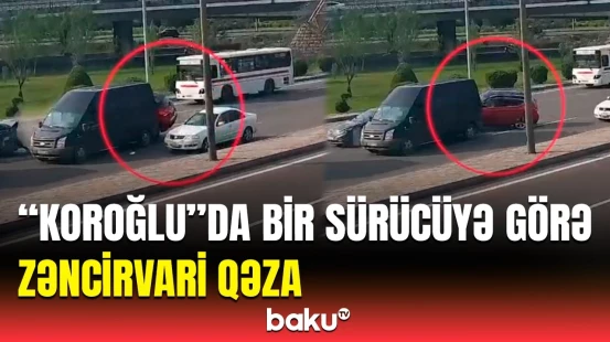 Maşın yolun ortasında xarab oldu, sonra isə... | Qəzadan anbaan görüntülər