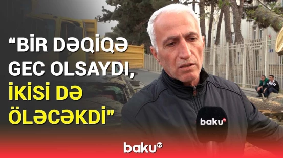 Sakinləri qorxuya salan hadisə | Yasamalda külək ciddi fəsadlar törətdi