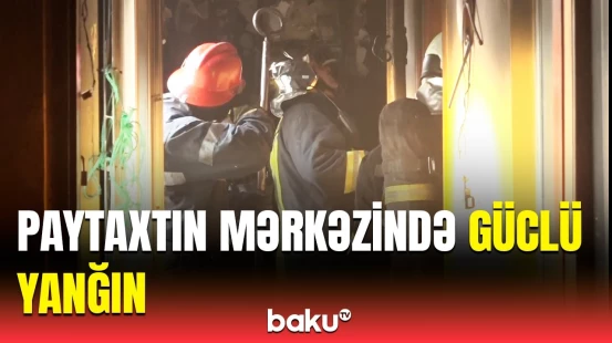 Yanğın baş verən ərazidən bağlantı | Baku TV hadisə yerində