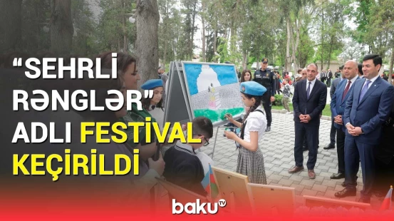 Xaçmazda ”Sehrli rənglər” adlı festival | 200-ə yaxın şagirdin rəsm əsəri nümayiş etdirilib