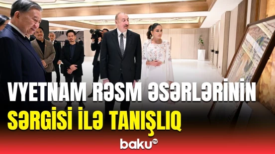 “Gülüstan” sarayında Vyetnam rəsm əsərlərindən ibarət sərgi ilə tanışlıq