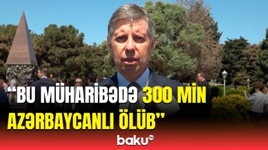 Hərbi Şöhrət Memorialı ziyarət edildi | Rusiya və Tacikistanın səfirləri danışdı