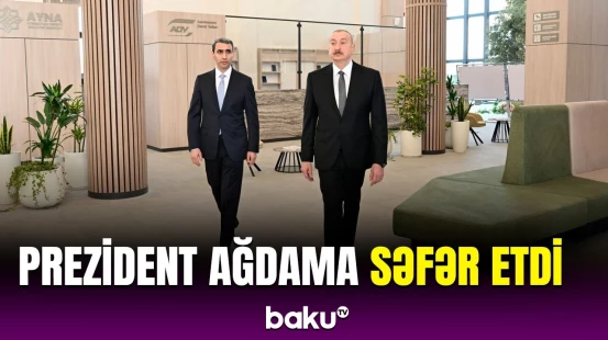 İlham Əliyev Ağdam Dəmir Yolu və Avtovağzal Kompleksinin açılışında iştirak edib