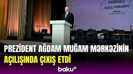 İlham Əliyev və Mehriban Əliyeva Ağdam Muğam Mərkəzi ilə tanış olub