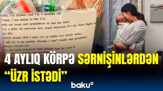 Ananın qorxduğu başına gəldi? - Körpə təyyarədəkiləri mat qoydu