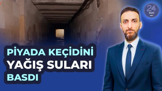 Qaradağda sakinlər üçün nəzərdə tutulmuş piyada keçidi qrunt sularının yuvasına çevrildi