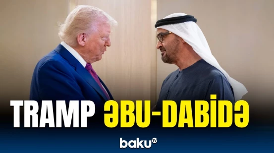 ABŞ Prezidenti Əbu-Dabidə belə qarşılandı | BƏƏ-dən görüntülər