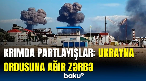 Krım belə vuruldu? - Ukrayna Rusiyaya hücum etdi, dəhşətli anlar yaşandı