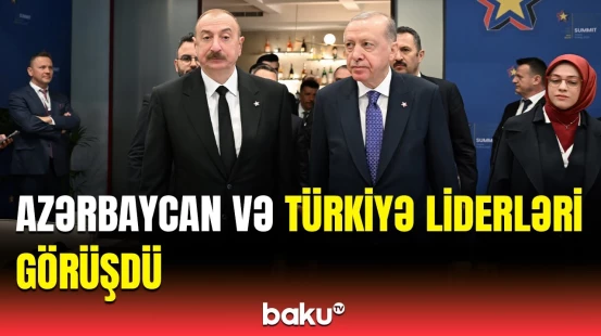 İlham Əliyev və Ərdoğan Albaniyada bir araya gəldi | Görüşdən görüntülər