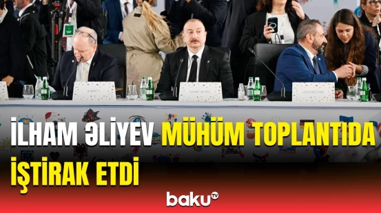 Prezident "Avropa Siyasi Birliyi" 6-cı Zirvə toplantısının açılış plenar sessiyasında iştirak edib