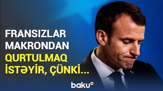 Sevilməyən Makronun yeganə təsəllisi görün nədir