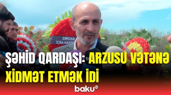 Zərdabda şəhid Abuzər Abbasovla vida mərasimi | 32 il idi ki, gözləyirdik...
