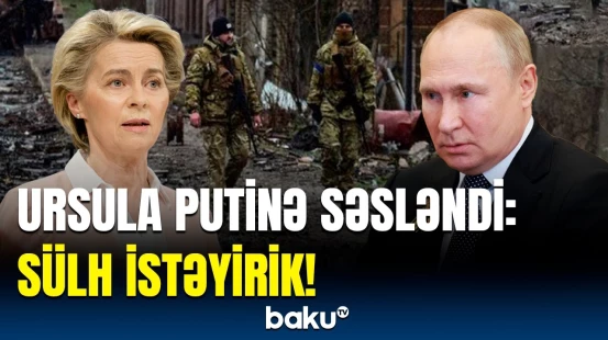 Bu müharibə başa çatmalıdır, amma Putinin... | Ursuladan Albaniyada mühüm çıxış