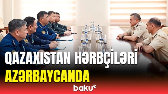 Azərbaycan və Qazaxıstan hərbçiləri görüşdü | Nələr müzakirə edildi?