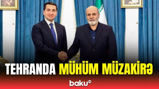 Hikmət Hacıyev İran Ali Milli Təhlükəsizlik Şurasının katibi ilə görüşdü