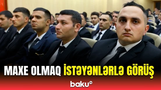 Müddətdən artıq həqiqi hərbi xidmətə qəbul olmaq istəyən vətəndaşlarla görüş keçirildi