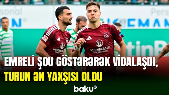 Azərbaycan millisinin futbolçusu Mahir Emreli Almaniyada turun rəmzi komandasına düşüb