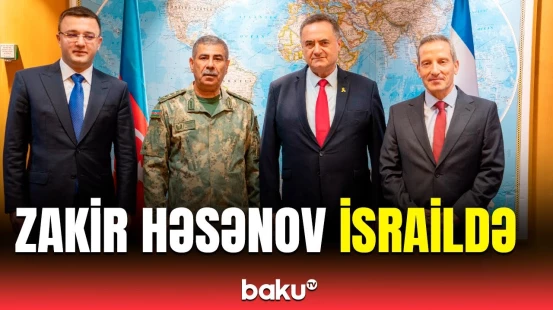 Zakir Həsənovun İsrail müdafiə naziri ilə müzakirə etdiyi məsələlər açıqlandı