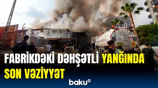 Türkiyədə qorxulu anlar | Partlayış səsləri gəldi, güclü yanğın başladı