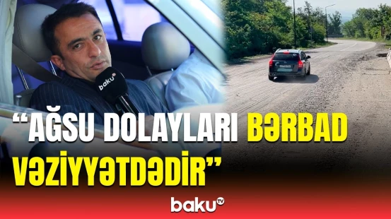 Sürücüləri boğaza yığan yol problemi | Ağsuda yağış yağdı, çökmələr genişləndi