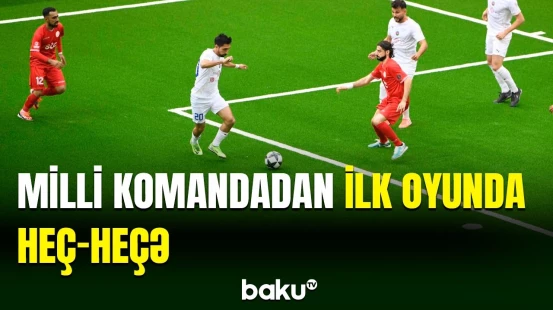 Bakıda təşkil olunan minifutbol üzrə dünya çempionatında Azərbaycan millisi ilk oyununa çıxıb
