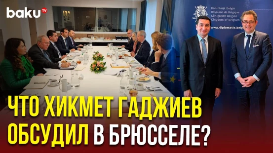 Помощник президента Хикмет Гаджиев провел встречи в Брюсселе