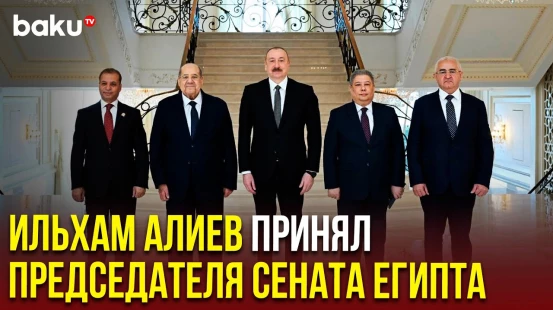 Президент Ильхам Алиев принял председателя Сената Египта Абдель Вахаба Абдель Разека