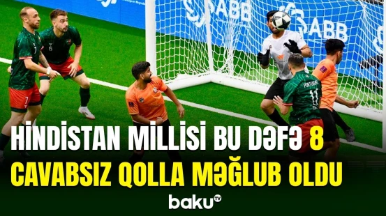 Bakıda təşkil olunan minifutbol üzrə dünya çempionatında daha bir oyun keçirilib