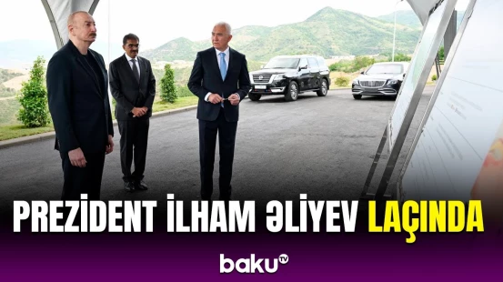 İlham Əliyev Laçında yeni müəssisələrin açılışında iştirak etdi
