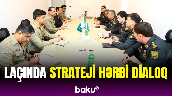 Azərbaycan müdafiə naziri Laçında Pakistan Quru Qoşunları komandanı ilə görüşdü