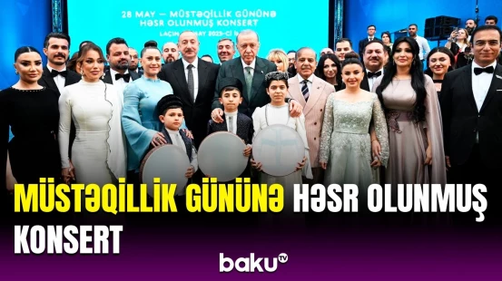 Laçında 28 May - Müstəqillik Gününə həsr olunmuş konsert keçirilib