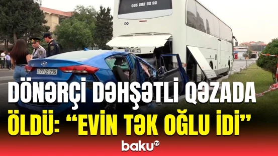 İcarəyə götürdüyü maşın parça-parça oldu | Şahid Binəqədidəki faciəvi qəzadan danışdı